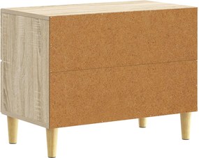 vidaXL Κομοδίνο Sonoma Δρυς 62 x 34,5 x 48 εκ Επεξεργασμένο Ξύλο