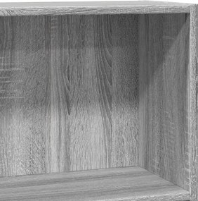 vidaXL Βιβλιοθήκη Γκρι Sonoma 80x30x77 εκ. από Επεξεργ. Ξύλο