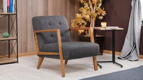 Wing Chair Kemer - Dark Grey Dark Grey