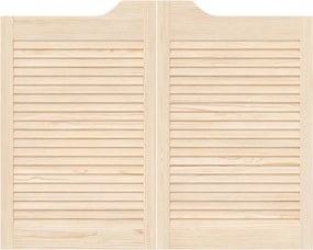 vidaXL Πόρτες Swing 2 pcs Φυσικό Μασίφ Ξύλο Πεύκου