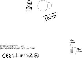 Wall Lamp Fungal - 13360 Gold