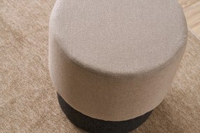 Πουφ Σκαμπό Μπεζ PATARA 40x40x40