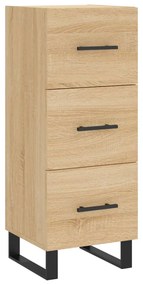 vidaXL Μπουφές Sonoma δρυς 34,5 x 34 x 180 εκ. από Επεξεργασμένο Ξύλο