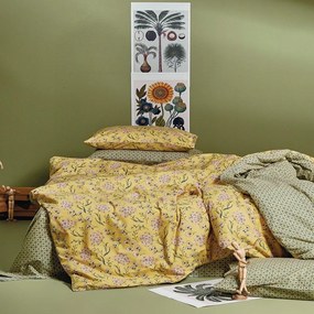 Πάπλωμα Clementine 28 Mustard-Green-Pink Kentia Queen Size 220x240cm 100% Cotton