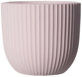 Supergreens Γλάστρα Πήλινη Στρογγυλή "Stripe" Ροζ XL 49x49x47 εκ.
