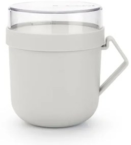 Brabantia 1006295 Κύπελλο με καπάκι Make&amp;Take 600ml, Light Grey