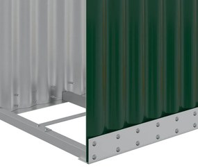 Ξυλοθήκη Πράσινη 40 x 45 x 170 εκ. από Γαλβανισμένο Ατσάλι - Πράσινο