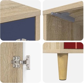 vidaXL Κομοδίνο ESSEN Sonoma Δρυς 36 x 33 x 50 εκ. Επεξεργασμένο Ξύλο