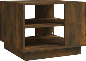 vidaXL Τραπεζάκι Σαλονιού Καπνιστή Δρυς 55x55x43 εκ. Επεξεργ. Ξύλο
