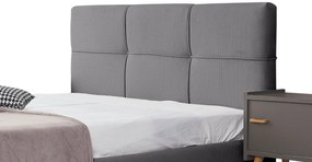 Επενδυμένο Κρεβάτι Manhattan-Gkri-90 x 200-Χωρίς μηχανισμό ανύψωσης