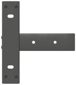 vidaXL Πόδια Κονσόλας σε Σχήμα Τ, 2 τεμ. Ανθρακί 25x28x(72-73) εκ. Ατσάλι