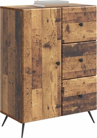 vidaXL Πλαϊνό γραφείο Παλαιωμένο ξύλο 66 x 34,5 x 90 εκ