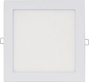 LED Πάνελ Τετράγωνο Χωνευτό 22,5cm 3000K 18W Λευκό