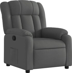 vidaXL Πολυθρόνα με Ανακλινόμενη Πόρτα Σκούρο Γκρι Υφασμάτινη