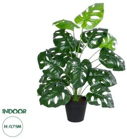 Artificial Garden MONSTERA PLANT 20909 - Διακοσμητικό Φυτό Μονστέρα Φ50 x Υ75cm Globostar 20909