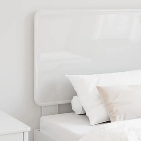 vidaXL Κεφαλάρι με κεφαλάρι Λαμπερό Λευκό 75 cm Επεξεργασμένο ξύλο