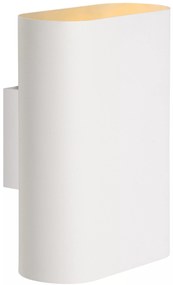 Φωτιστικό Επίτοιχο Lucide 12219-02-31 OVALIS Λευκό (White)|Χρυσό Χρώμα (Gold Coloured)