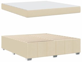 vidaXL Σκελετός Κρεβατιού Κρεμ 180 x 200 cm ύφασμα