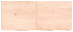 vidaXL Επιφάνεια Τραπεζιού 140x60x(2-6)εκ Ακατέργαστο Μασίφ Ξύλο Δρυός