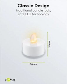 GOOBAY σετ LED φωτιστικά ρεσώ 77752, 2500K, IP20, 4τμχ