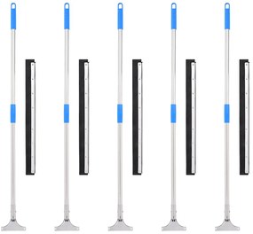 vidaXL Σκούπες δαπέδου 5 τεμ. 60x122,5 εκ. από Ατσάλι και Καουτσούκ