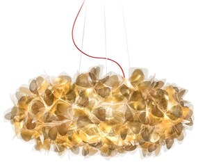 Φωτιστικό Οροφής Clizia Large Mama Non Mama 78cm E27 4x12W Gold - Red Wire Slamp Cristalflex