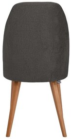 Καρέκλα τραπεζαρίας New Melanie Fylliana Ύφασμα Γκρι 46x48x93εκ. 2αδα 46x48x93 εκ.