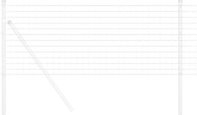 vidaXL Φράχτης Εuro 0,4 x 25 μ Σίδηρος με επικάλυψη PVC