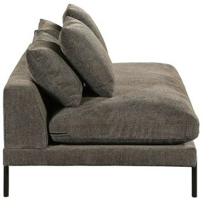 Ανάκλινδρο Riverton 696, Καφέ, 80x93x152cm, Ταπισερί, Πόδια: Μεταλλικά | Epipla1.gr