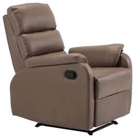 Πολυθρόνα COMFORT Relax Pu Cappuccino 79x97x101cm