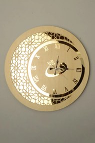 Stewehome ρολόι τοίχου από ξύλο 48x48 cm