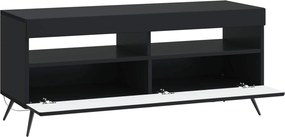 vidaXL Ντουλάπα LED Τηλεόρασης Μαύρο Επεξεργασμένο Ξύλο