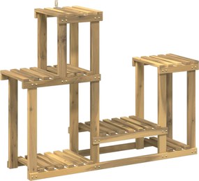 vidaXL Βάση φυτών Λευκός Χρωματισμός 90 x 25 x 73 εκ.