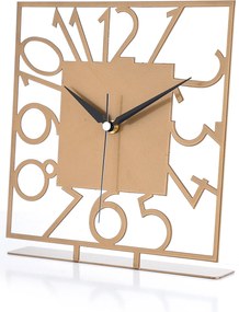 Διακοσμητικό Ρολόι Χρυσό PIAZZA 25x1,5x23