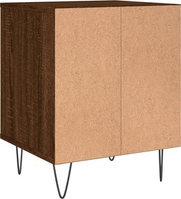 vidaXL Κομοδίνα 2 τεμ. Καφέ Δρυς 40 x 35 x 50 εκ. από Επεξεργ. Ξύλο