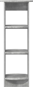 vidaXL Βοηθητικό ντουλάπι Σκυρόχρωμο Γκρι 40 x 40 x 100 cm