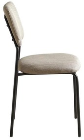 Καρέκλα Τραπεζαρίας Α10 Fylliana Χακί με Μεταλλικό σκελετό 53x43x84εκ. 4αδα 53x43x84 εκ.