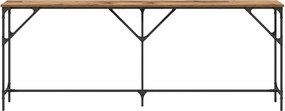 vidaXL Τραπέζι κονσόλας Παλιό Ξύλο 200 x 29 x 75 cm
