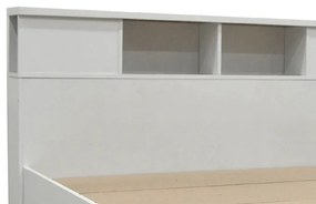 Κρεβάτι OLYMPUS pakoworld σε λευκή απόχρωση 140x200εκ