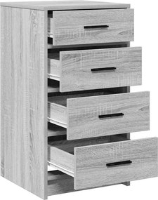 vidaXL Πλαϊνό γραφείο Γκρι sonoma 40 x 41 x 75 εκ Επεξεργασμένο ξύλο