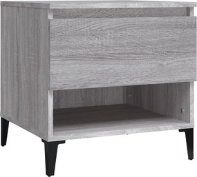 vidaXL Βοηθητικά Τραπέζια 2 τεμ. Γκρι Sonoma 50x46x50 εκ. Επεξ. Ξύλο