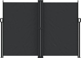 vidaXL Σκίαστρο Πλαϊνό Συρόμενο Μαύρο 180 x 1000 εκ.