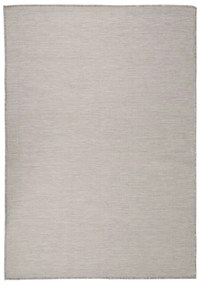 Χαλί Εξωτερικού Χώρου με Επίπεδη Ύφανση Ανοιχτό Γκρι 140x200 εκ.