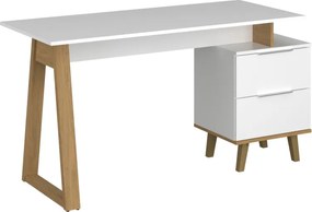 Σύνθεση Γραφείου Neptune Σετ 2τμχ Λευκό-Σονόμα TO-NEPTUNESET1