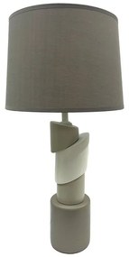 Επιτραπέζιο φωτιστικό Frant Inart E27 καφέ κεραμικό-μέταλλo Φ28x54εκ 28x28x54 εκ.