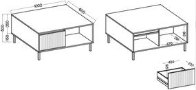 Τραπεζάκι σαλονιού Ohana-Mpez