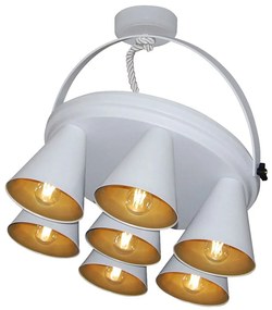 Φωτιστικό Οροφής - Spot HL-3578-1B 77-3999 Brandon White & Mat Gold Homelighting Metal