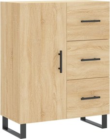 vidaXL Ντουλάπι Sonoma δρυς 69,5 x 34 x 180 εκ. από Επεξεργασμένο Ξύλο