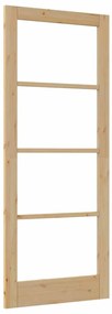 vidaXL Εσωτερική Πόρτα με Γυαλί ORKDAL Καφέ 86 x 211 cm