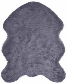 vidaXL Ψεύτικο Δέρμα Προβάτου Χαλί Tafalla Ανθρακί 50 x 80 cm